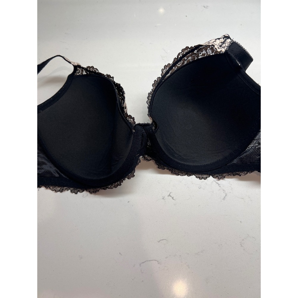 Wacoal Black Lace Trim Full Figure Bra 36DDD Support Comfort - Picture 5 of 10